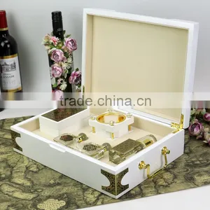 China Wholesale High Quality Wooden Arabia Style Perfume Box Set For Gift thumbnail-2