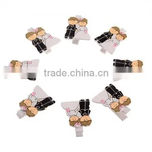 8PCS Wooden Clips Pegs Photo Post Card Memo Note Clothes Pins thumbnail-2