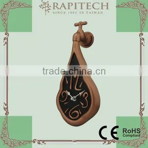 New Product Water Tap Shaped Polyresin Garden Clock thumbnail-1