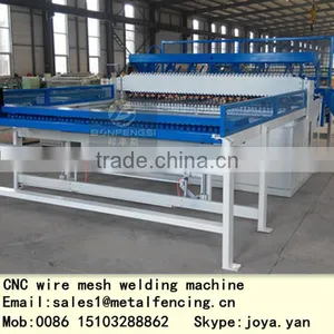 Hebei Supplier 2.5m Width Guard Fence Facility Flat Fence Panels Producing Equipment 2.5mm~5mm Metal Wire Mesh Welding Machine thumbnail-1