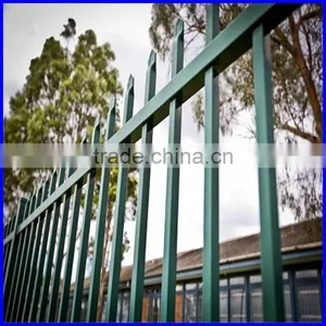 Powder Coated Black 2.1*2.4m Steel Diplomat Fence thumbnail-1