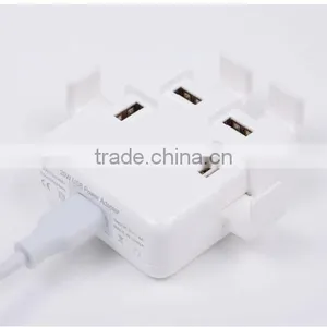 Small Size Portable 4 Usb Travel Charger With Stents thumbnail-4