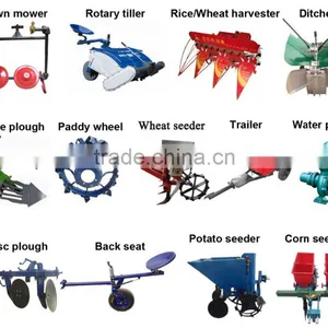 New Design Farm Machinery Fertilizer and Planting Potato Seeder Machine Used Two Wheel Diesel Engine Mini Walking Tractor thumbnail-6