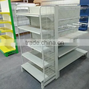 Supermarket Shelf With Wire Mesh Sheet on Both Sides thumbnail-1
