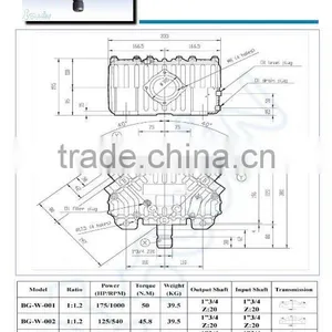 OEM Wing Type Agricultural Gearbox thumbnail-2