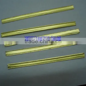 Gold Paper Tin Tie/double Wire Twist Ties for Bags thumbnail-1