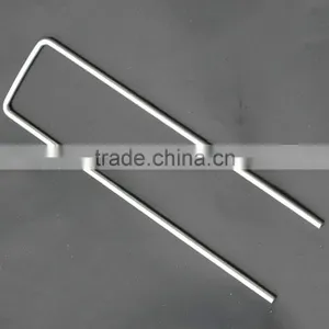 20CM LONG HEAVY DUTY METAL U-SHAPED GARDEN STAPLE PEGS - IDEAL FOR SECURING LANSCAPE MEMBRANE/NETTING/FLEECE thumbnail-1