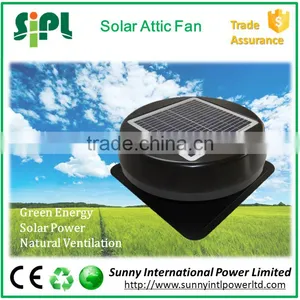 Waterproof Brushless dc Motor Equipped All Purpose Ventilation Solar Roof Air Duct Exhaust Fan thumbnail-1