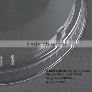 Clear Plastic Dome Lid With Vented Holes, Fit 12oz,14oz,16oz, 20oz, 24oz Cold Drinking Cup thumbnail-4