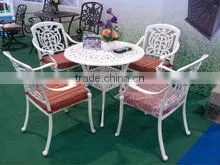 European White Garden Chair and Table Furniture thumbnail-1