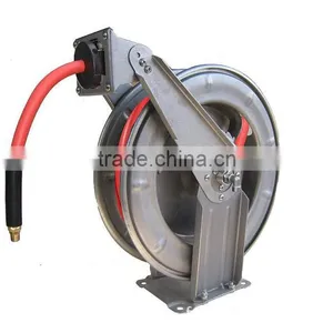 Stainless Steel Air Hose Reel With 15m/50 Feet Rubber Air Hose thumbnail-1