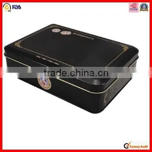 Rectangle Chocolate Flocking Gift Tin Box thumbnail-4