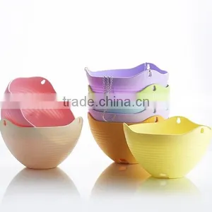 Hanging Flower Plant Pot Chain Plastic Planter Holder Indoor Outdoor Basket Gardening thumbnail-1