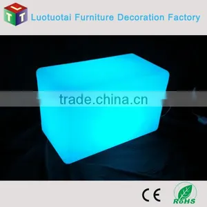 55CM Rechargeable Li-battery Operated Remote Control PE LED Bar Stools/LED Nightclub Glow Furniture LTT-LC01 thumbnail-2