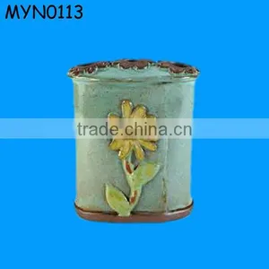 The Engraved With the Sunflower Green Cheap Flower Vases thumbnail-1