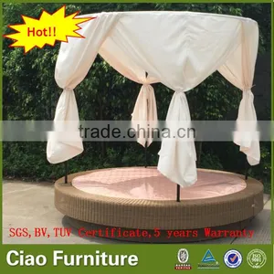 Luxury New Style Rattan Sun Bed Wicker Patio Daybed Outdoor Furniture thumbnail-3