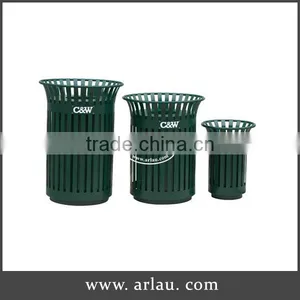 Arlau Outdoor Park Metal Bin Steel With Outdoor thumbnail-1