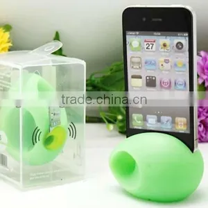Cute Silicone Egg Sound Amplifier or Speaker thumbnail-1