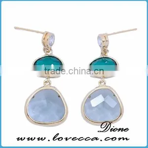 Hot Sell In USA Fashion Dangling Birth Stone Earrings thumbnail-5