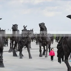 Bronze Crazy Horse Statue Group thumbnail-1
