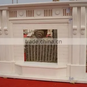 Modern Home Decor Stone Carving Marble Fireplace Mantels thumbnail-1