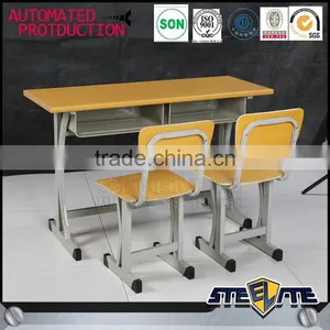 Very Cheap Desks Used Preschool Tables and Chairs for Two Person thumbnail-1