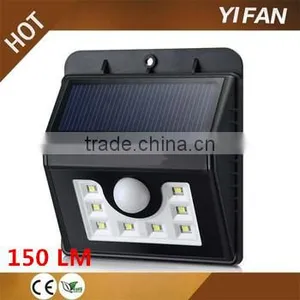 2017 Hot New Products 8LED Wall Mounted Outdoor Solar Lights Solar Home Light thumbnail-1