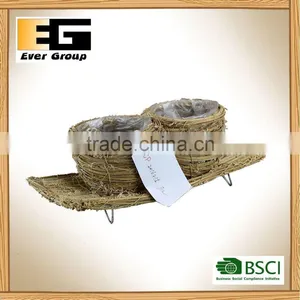 Woven Garden Flower Pot Basket thumbnail-3