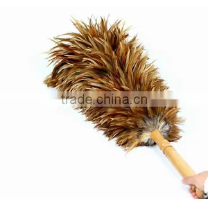 Wood Handle Cock Feather Duster thumbnail-5