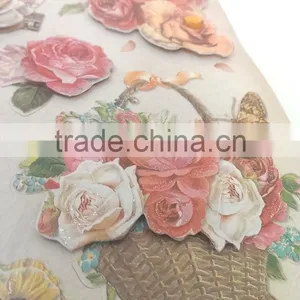 Paper 3D Sticker, Hot Sale 3D Decoupage Stickers, Craft Gift Sticker for Decoration thumbnail-4