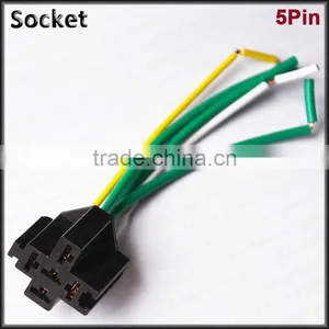 5 Pin Car Relay Socket 12V 24v 40a/14vdc Relay Socket thumbnail-1