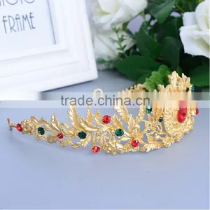 2017 High Quality Fashion Hair Accessories Headband Woman Retro Noble Queen Metal Crowns LH002-004 thumbnail-4