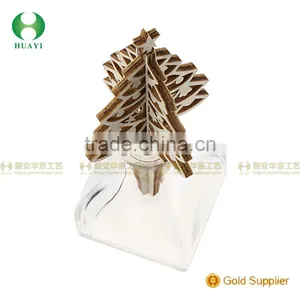 Laser Engraving Plywood Christmas Tree Stick for Air Freshener Glass Bottle thumbnail-1