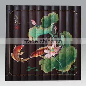 Carved Bamboo Wall Hanging Painting thumbnail-1
