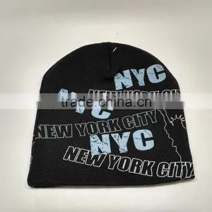 The Statue of Liberty English Letter Stamp British Style Wool Hat Wool Insulation Sleeve Cap Ear Cap thumbnail-2