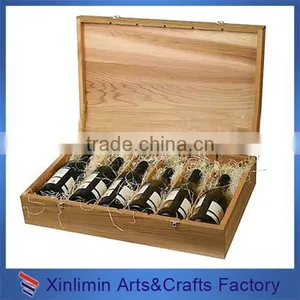 Customized Wooden Box for 6 Bottle Wood Wine Box thumbnail-4