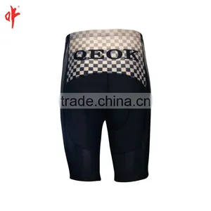 Custom Sublimation Cycling Jerseys,Black and White Stripe Design,Cycling Shorts/short Pants thumbnail-3