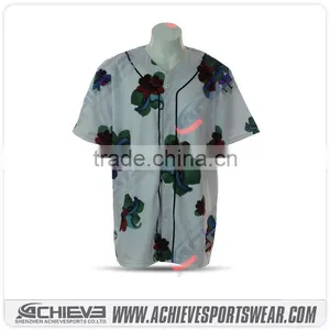 Sample Print Custom Cotton Satin Baseball Softball Shirt thumbnail-1