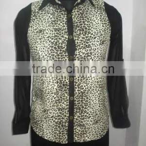 LADIES BLOUSE WITH GEORGETTE SLEEVES (Garment Stock Lots / Apparel Stock / Stocklots / Garment Apparel From India) thumbnail-1