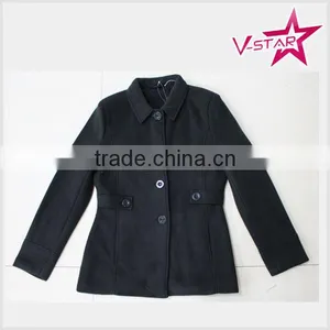OEM Service Woolen Fake Wool Coat Wholesale Fake Wool Jacket thumbnail-1