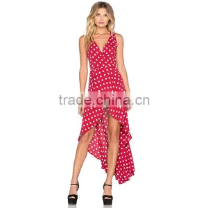 Wholesale 2016 New Design Sleeveless Long Crinkle Chiffon Full Length Party Dress thumbnail-1