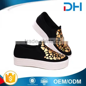China Shoe Factory Low Price Canvas Shoe Women Trainers 2017 thumbnail-1