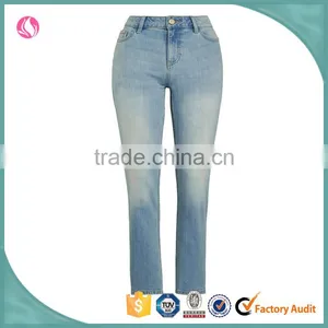 Wholesale Latest New Model Design Fashion Women Jeans Denim Jeans Pant thumbnail-1