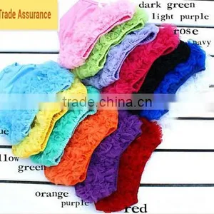 Comfortable Baby Clothes Lace Ruffle Bloomer Infnat Baby Shorts Bloomer thumbnail-4