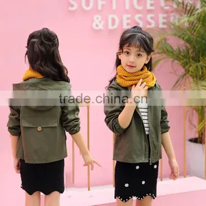 Zm40660b Boutique Outfits Kids Trench Coat Children Coats and Jackets thumbnail-1