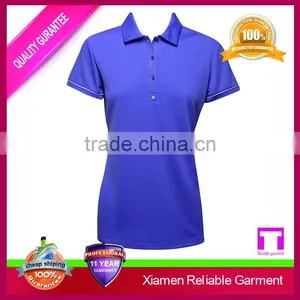 Custom Embroidery Logo Women Polo Shirt, 100% Cotton Polo T-shirt thumbnail-5
