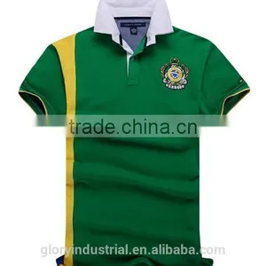 Summer Casual Flag Slim Fit Baseball Embroidery Man Polo T-shirt Wholesale thumbnail-3