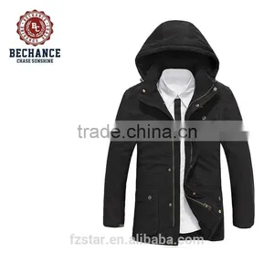 Men's Autumn Winter Warm Thick Casual Detachable Hood Padded Coat Plus Size Winter Jacket thumbnail-5
