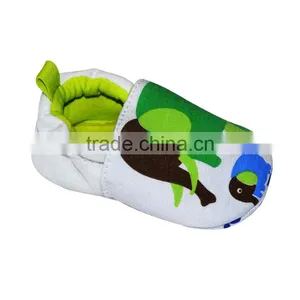 Elephant Printed Cotton Baby Footwear thumbnail-3