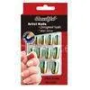Glitter Gradient Metallic Fake Nails Fashionable Artist Nail Cover Green / Gold thumbnail-1